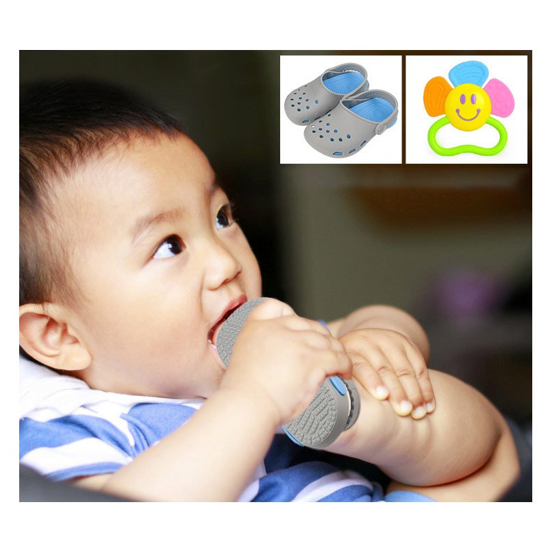 OEM custom silicone baby footwear in various colors and sizes