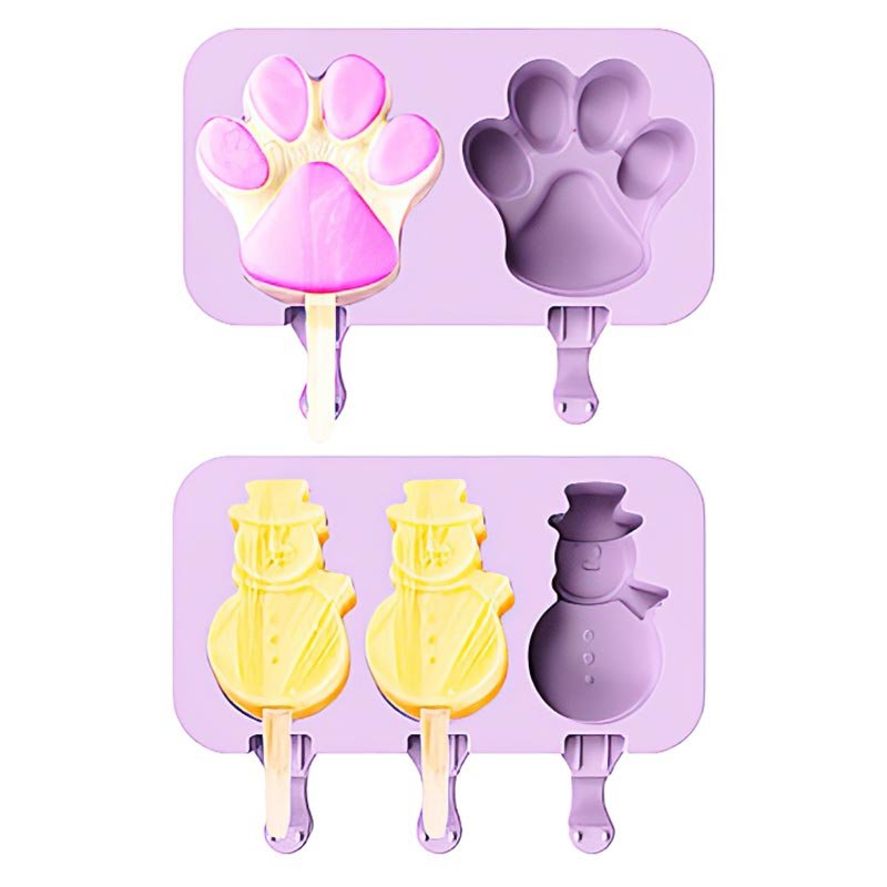 Cartoon Silicone Popsicle Molds - Reusable Ice Pop Makers | OEM/ODM