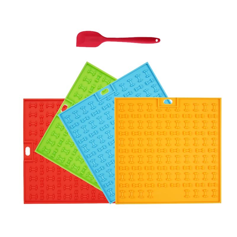 Silicone Pet Licking Mat - Slow Feeder Pad for Dogs & Cats | OEM