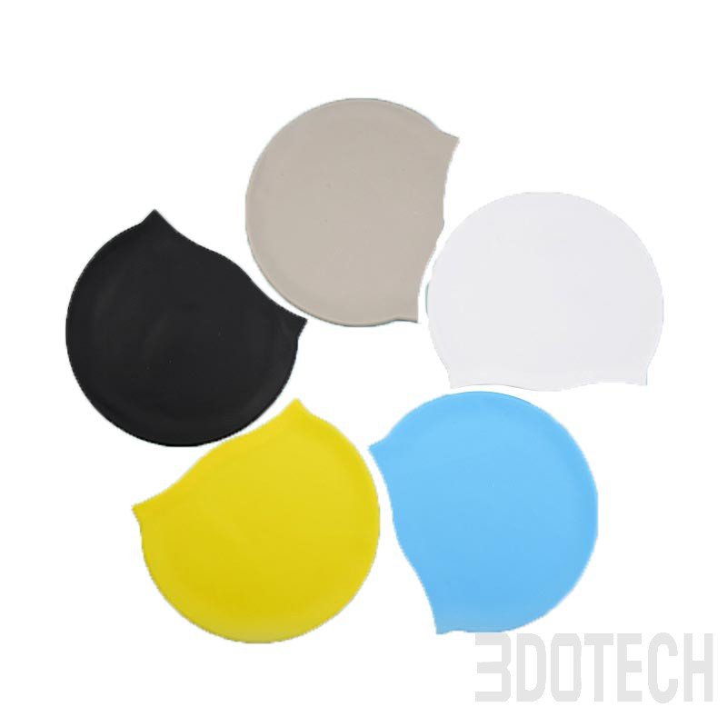 High elasticity silicone swim cap for adults and kids swimming