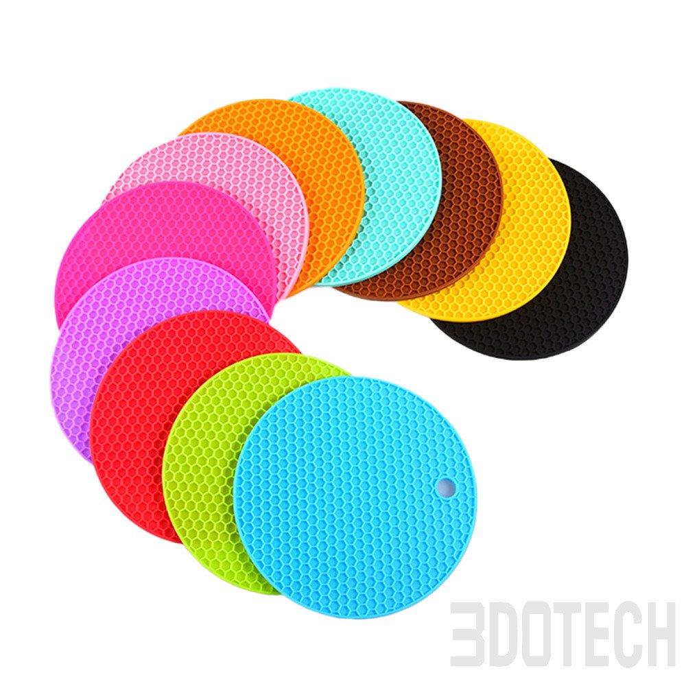 Custom heat resistant silicone trivet mat